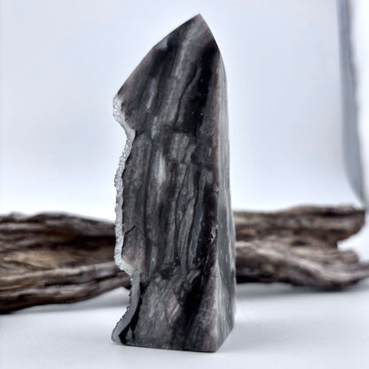 Natural Sphalerite Druzy Tower - 143 grams / 9.5 cm