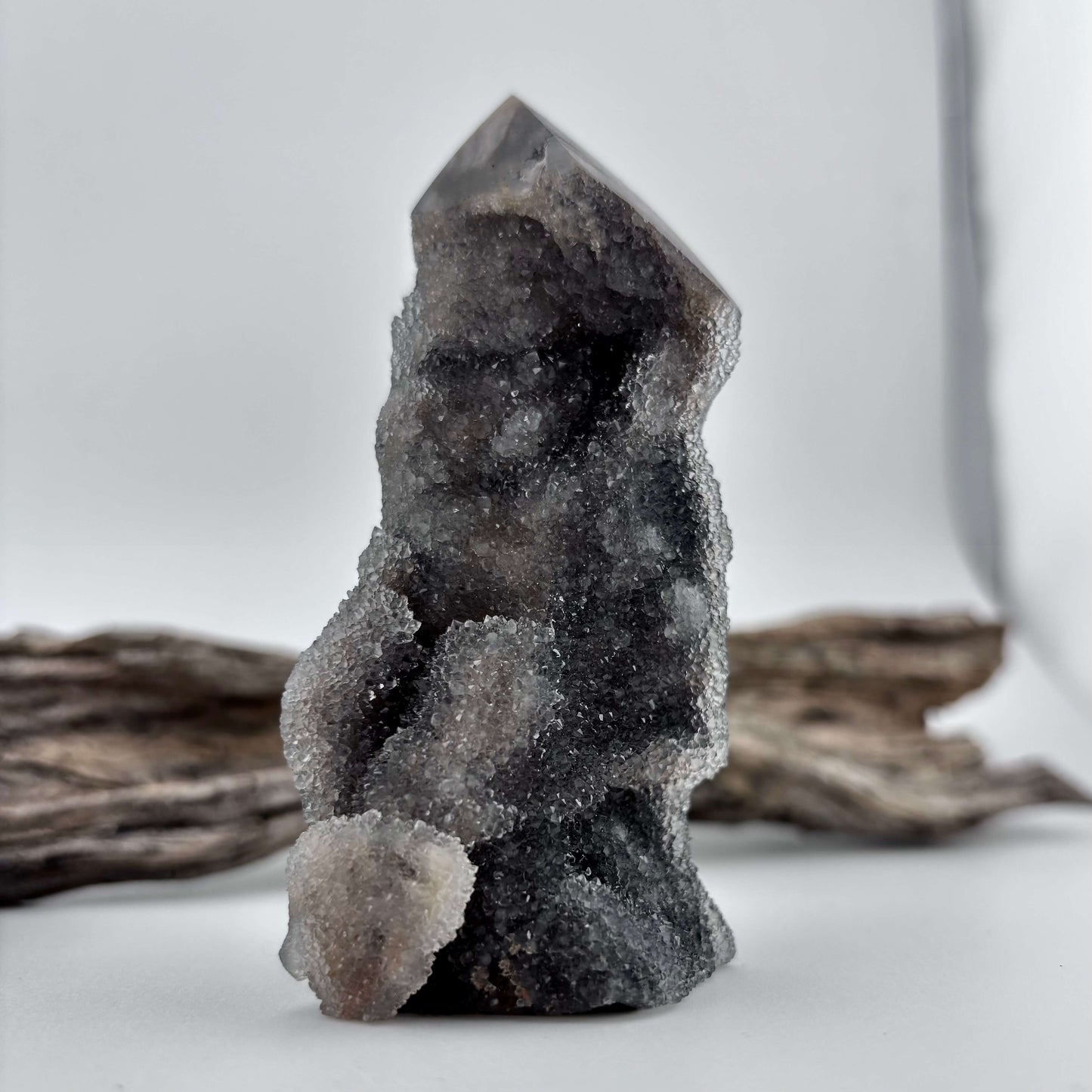 Natural Sphalerite Druzy Tower - 143 grams / 9.5 cm