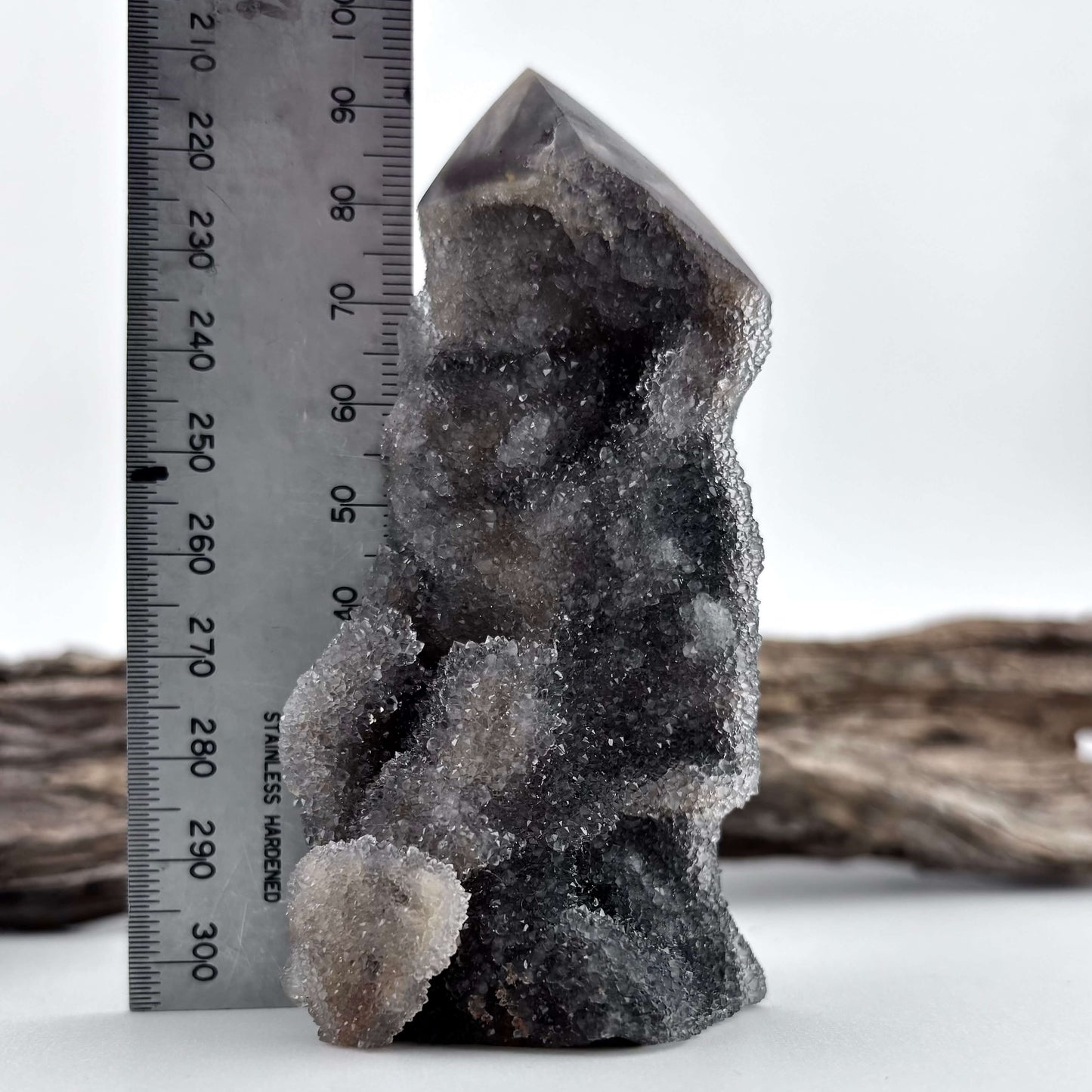 Natural Sphalerite Druzy Tower - 143 grams / 9.5 cm