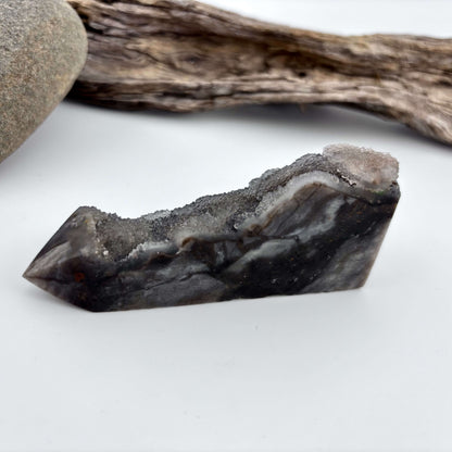 Natural Sphalerite Druzy Tower - 143 grams / 9.5 cm