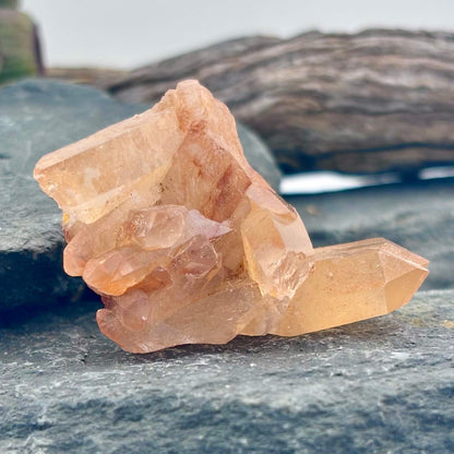 Brazilian Tangerine Quartz Cluster
