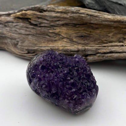Stunning Brazilian Amethyst freeform druzy cluster - 66grams