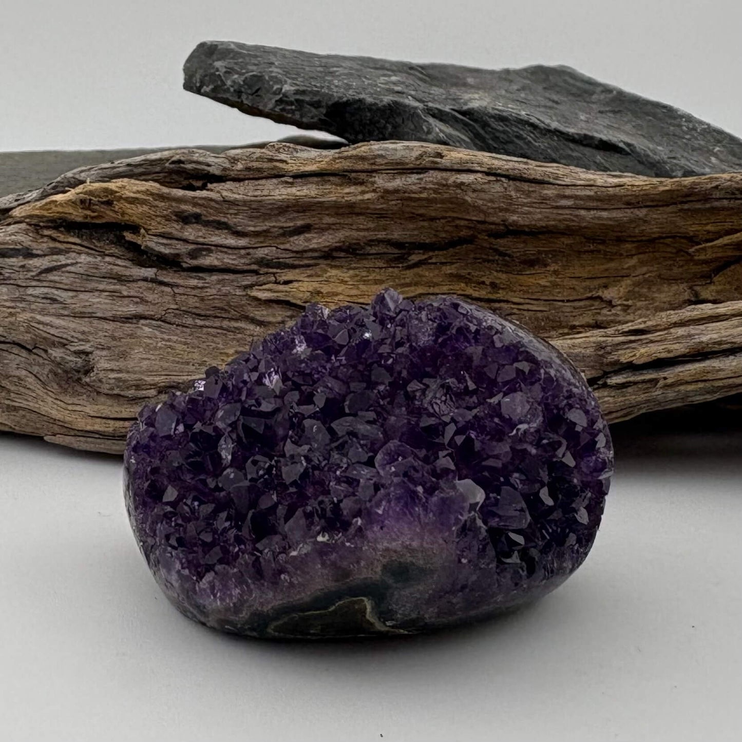 Stunning Brazilian Amethyst freeform druzy cluster - 66grams
