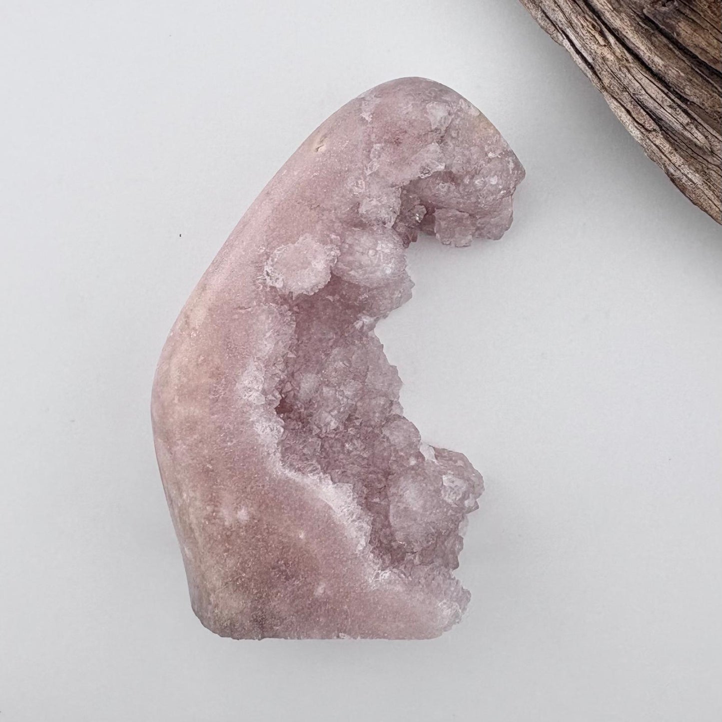 Brazilian Pink Amethyst Sparkly Sugar / Bubble / Grape Druzy Freeform Wave - 130 grams