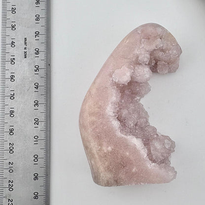Brazilian Pink Amethyst Sparkly Sugar / Bubble / Grape Druzy Freeform Wave - 130 grams