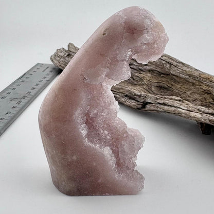 Brazilian Pink Amethyst Sparkly Sugar / Bubble / Grape Druzy Freeform Wave - 130 grams