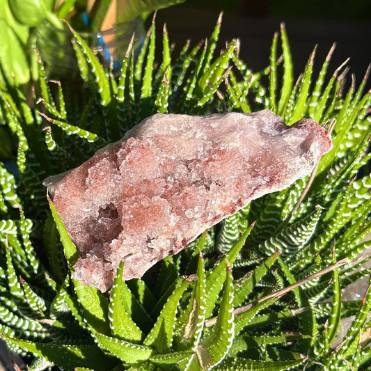 Brazilian Pink Amethyst Sparkly Sugar / Bubble / Grape Druzy Freeform - 172 grams