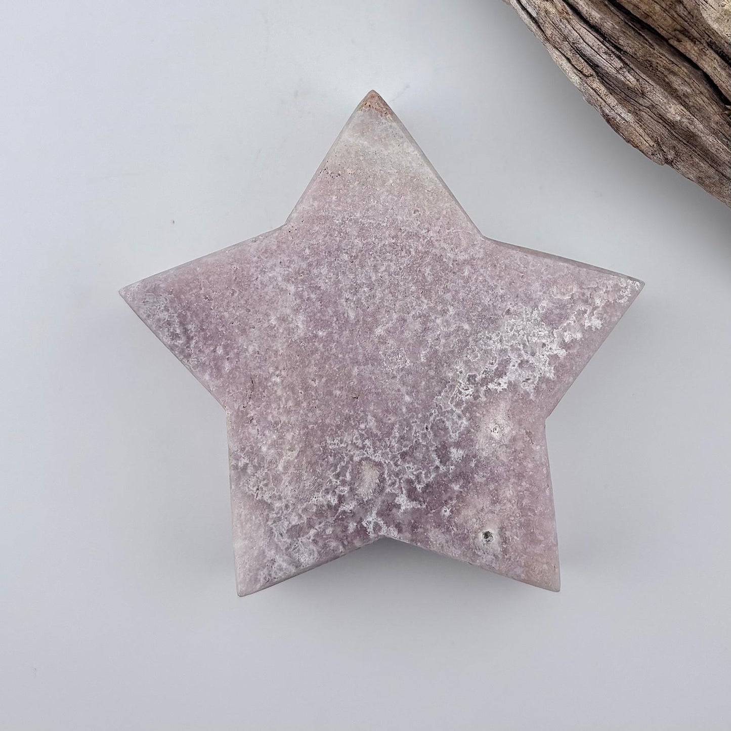 Brazilian Pink Amethyst Star on stand - 250 grams