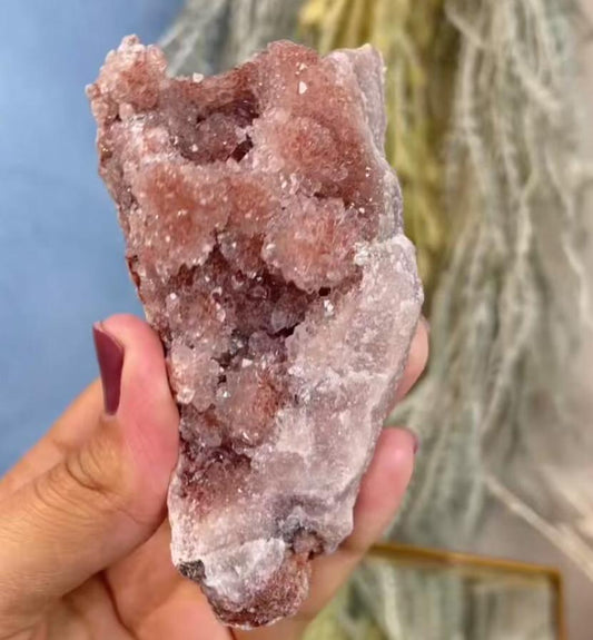 Brazilian Pink Amethyst Sparkly Sugar / Bubble / Grape Druzy Freeform - 172 grams