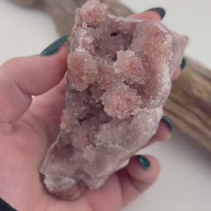 Brazilian Pink Amethyst Sparkly Sugar / Bubble / Grape Druzy Freeform - 172 grams