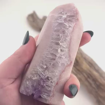 Brazilian Pink Amethyst Quartz Tower - 306 grams